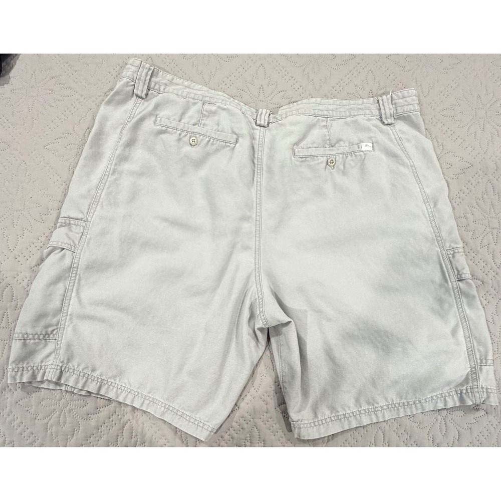 Tommy Bahama Relax Cargo Shorts Men's 44 Gray Tencel Lyocell Utility - Picture 4 of 8